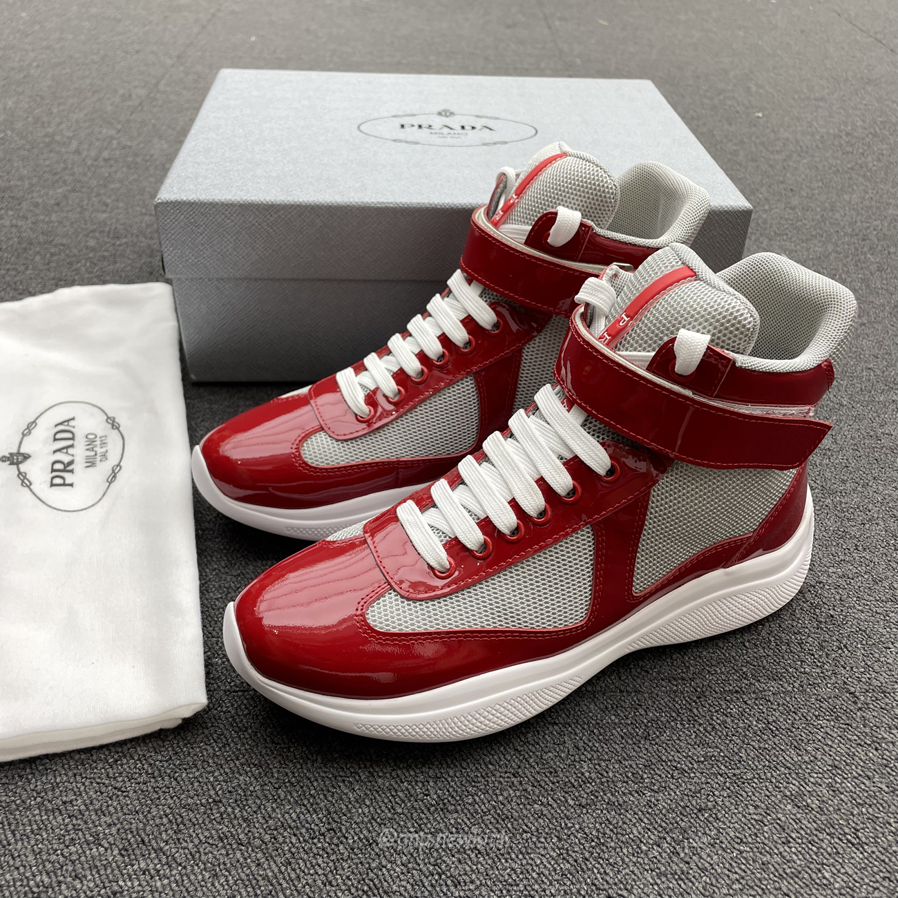 Prada Americas Cup High Top Sneakers (6) - www.newkick.org