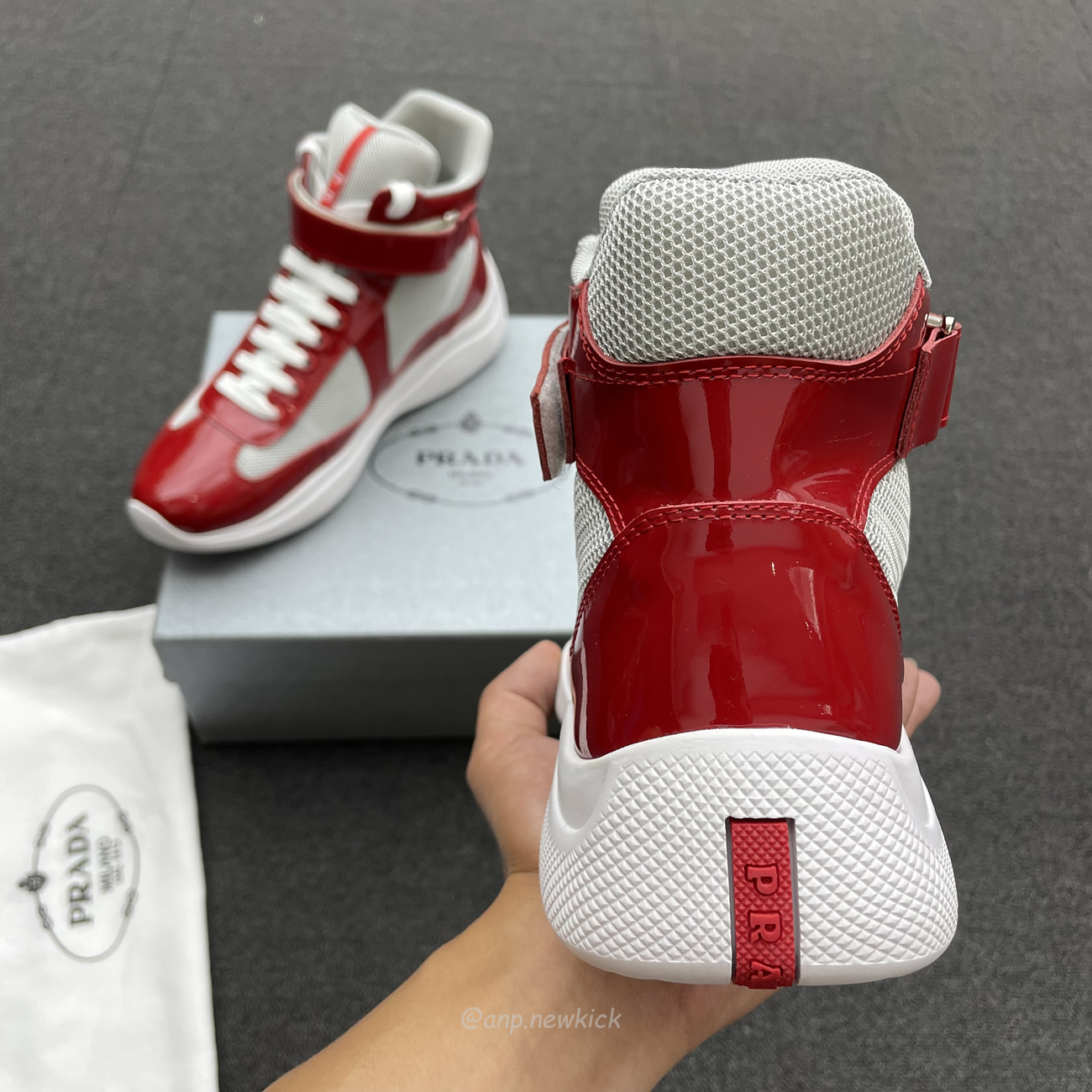 Prada Americas Cup High Top Sneakers (8) - www.newkick.org
