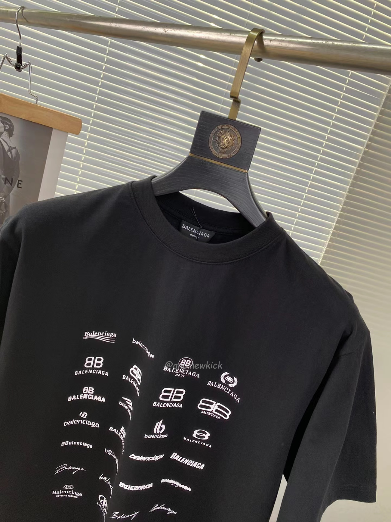 Balenciaga Archives Logo Printed Cotton T Shirt (2) - www.newkick.org