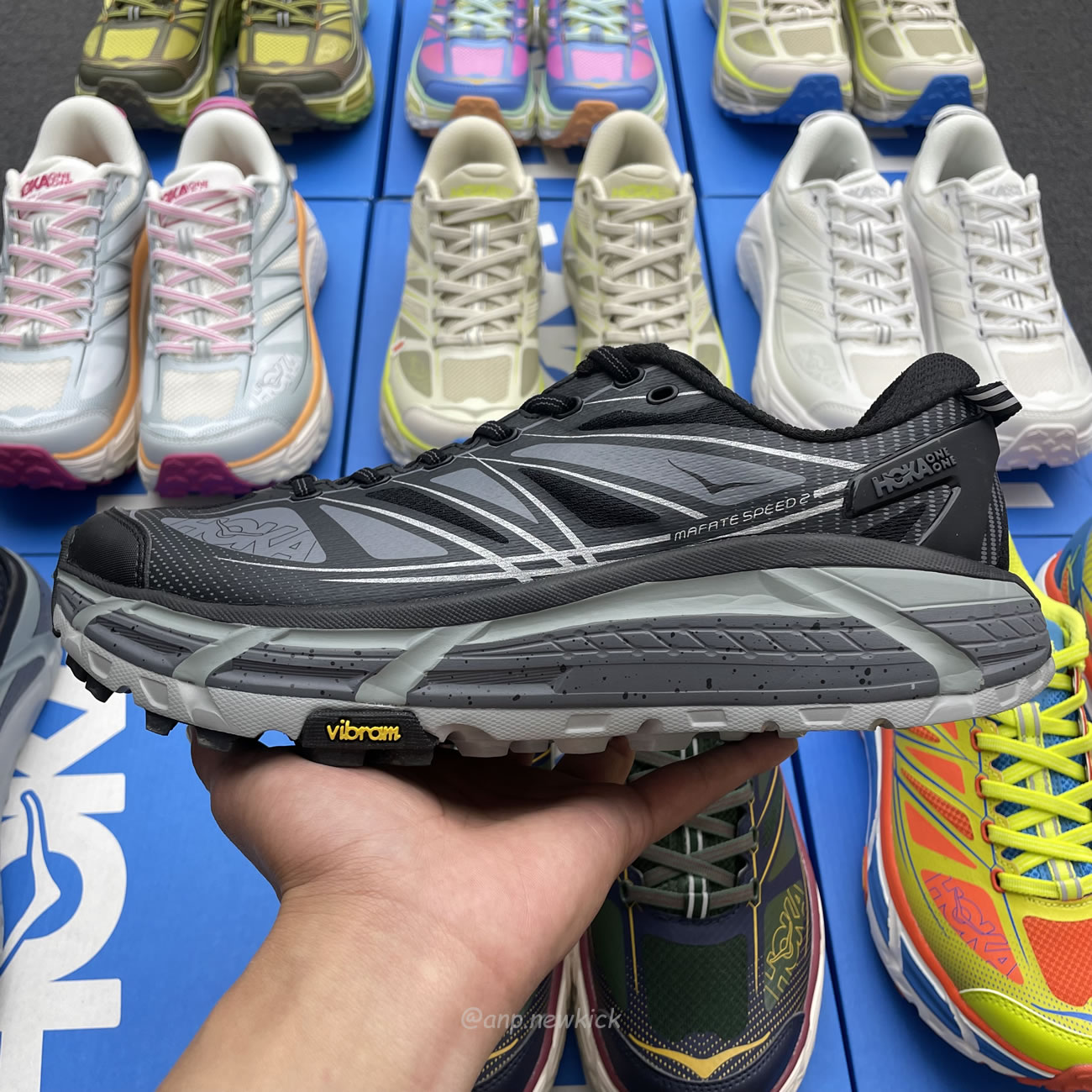 Hoka One One Mafate Speed 2 Black Castlerock 1126851 Bcstl (3) - www.newkick.org