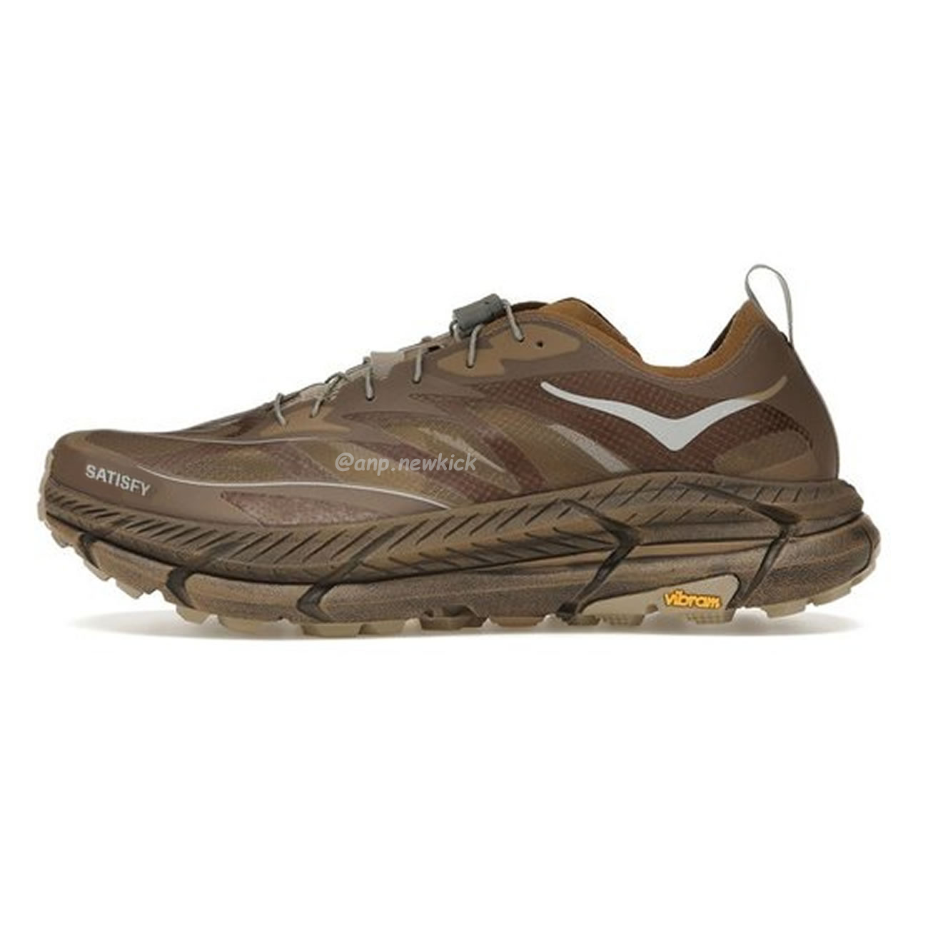 Hoka One One Mafate Speed 4 Lite Satisfy Bone Coffee Rubber Sulfur 1157050 Bone (10) - www.newkick.org