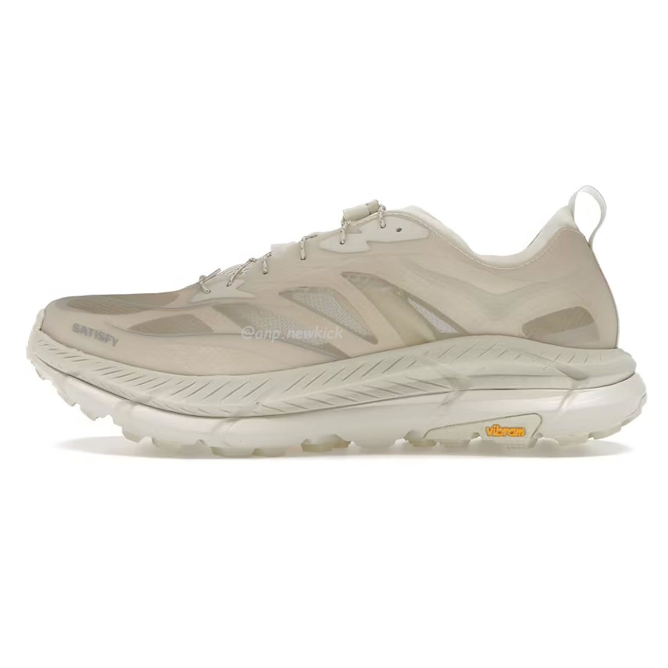 Hoka One One Mafate Speed 4 Lite Satisfy Bone Coffee Rubber Sulfur 1157050 Bone (12) - www.newkick.org