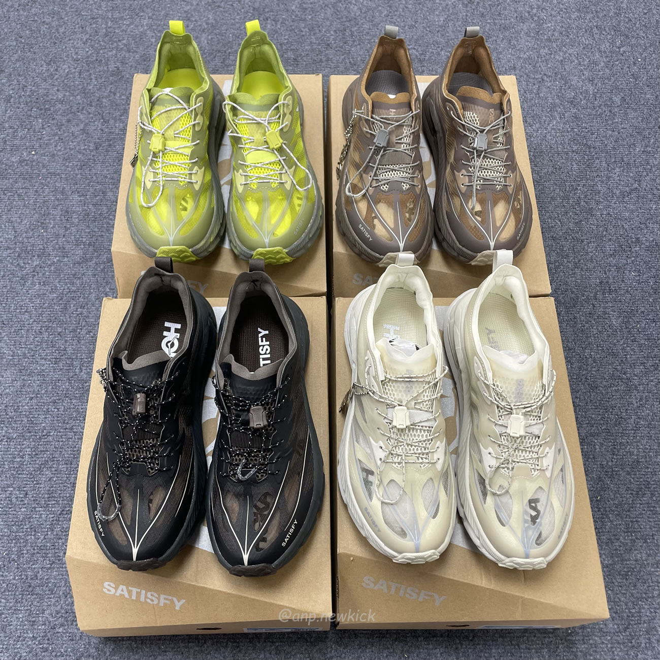 Hoka One One Mafate Speed 4 Lite Satisfy Bone Coffee Rubber Sulfur 1157050 Bone (3) - www.newkick.org