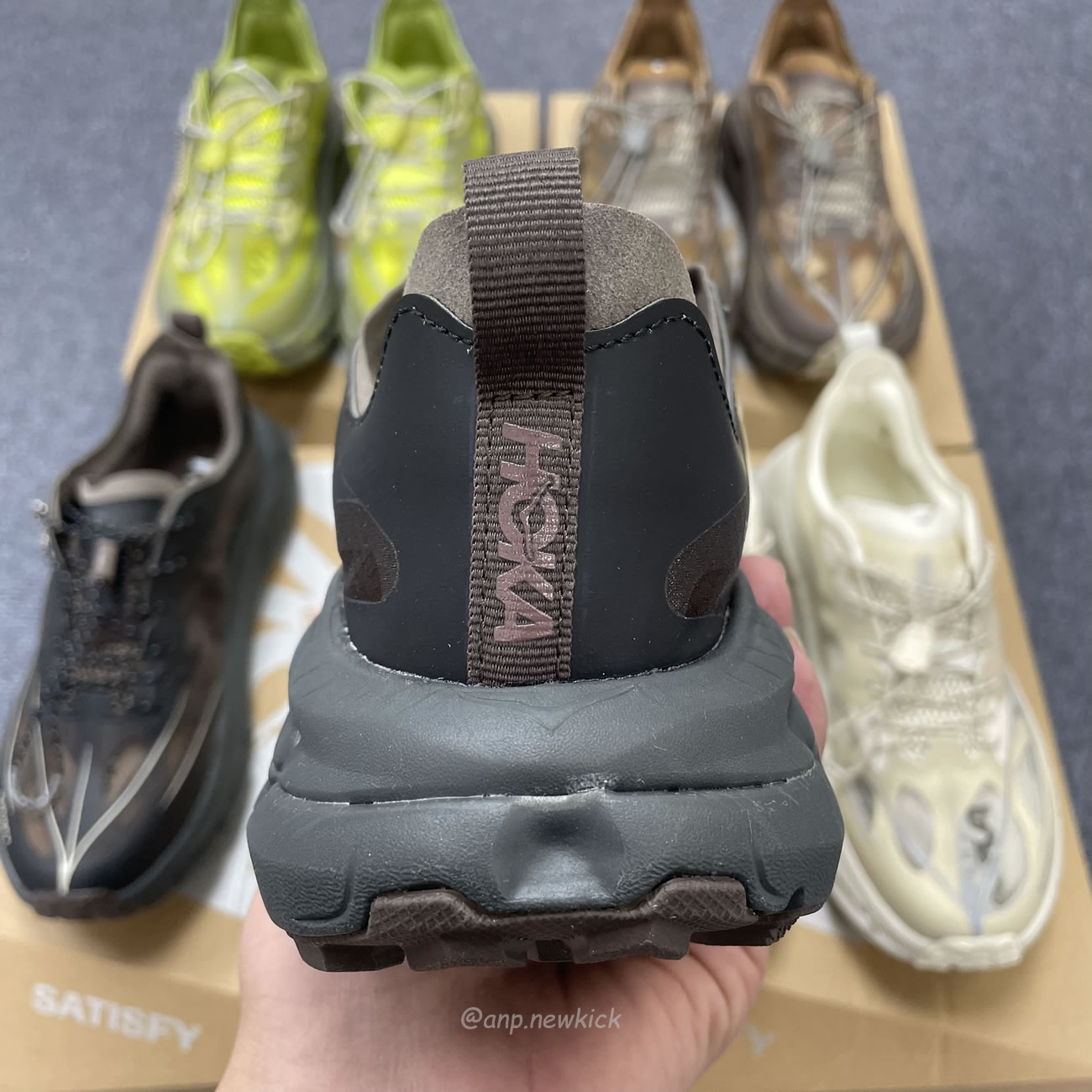 Hoka One One Mafate Speed 4 Lite Satisfy Bone Coffee Rubber Sulfur 1157050 Bone (9) - www.newkick.org