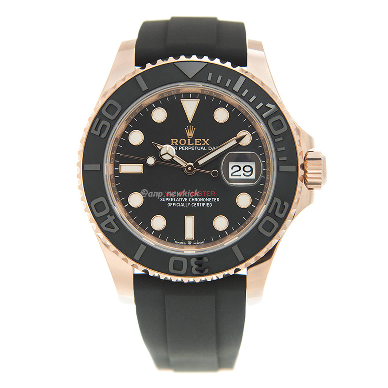 Rolex Rolex Yacht Master Rose Gold Yacht Mellow Black 126655 0002 (1) - www.newkick.org