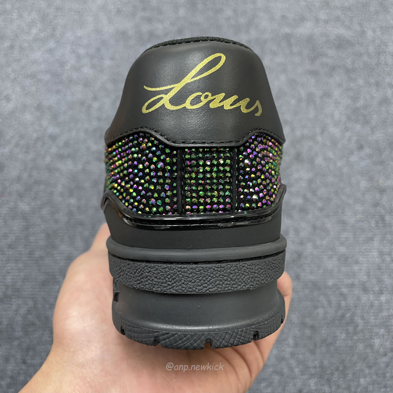 Louis Vuitton Trainer Black Crystals 1a815l (4) - www.newkick.org