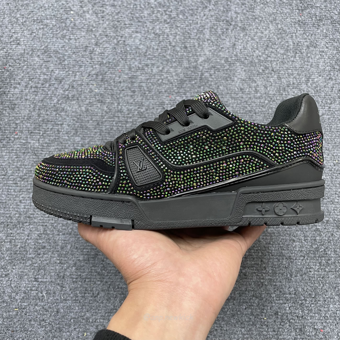 Louis Vuitton Trainer Black Crystals 1a815l (5) - www.newkick.org