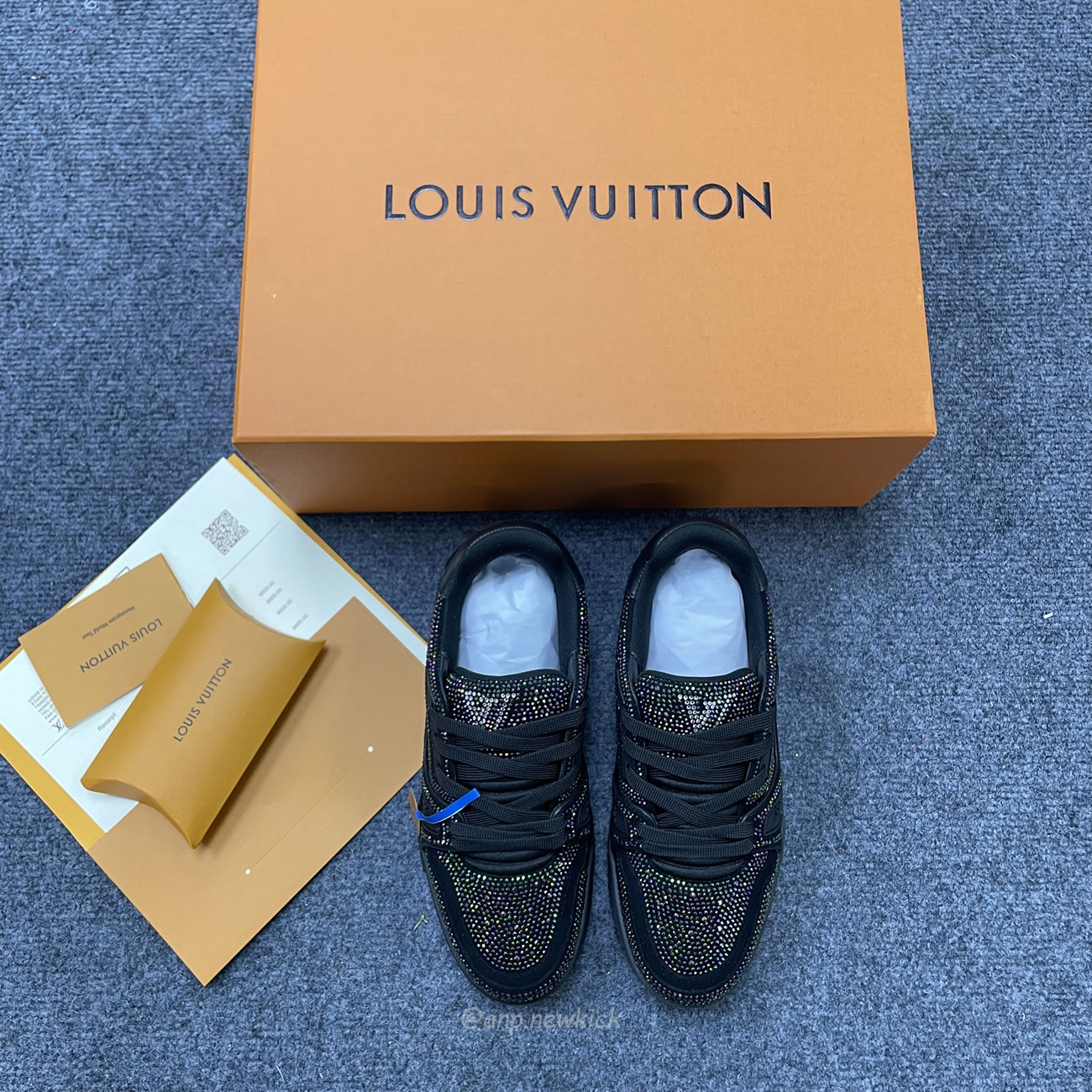 Louis Vuitton Trainer Black Crystals 1a815l (6) - www.newkick.org