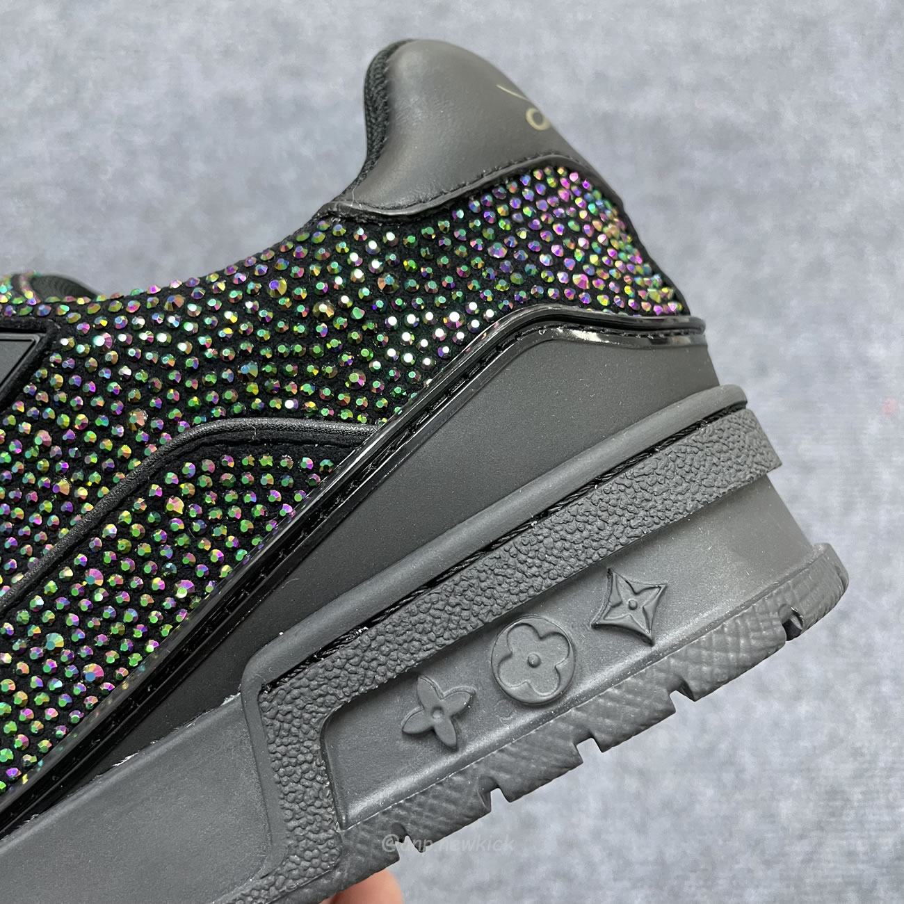 Louis Vuitton Trainer Black Crystals 1a815l (7) - www.newkick.org
