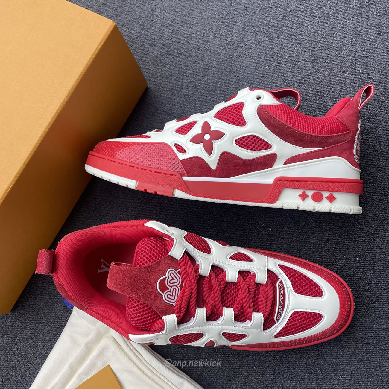 Louis Vuitton Lv Skate Sneaker Red White 1aars5 (11) - www.newkick.org