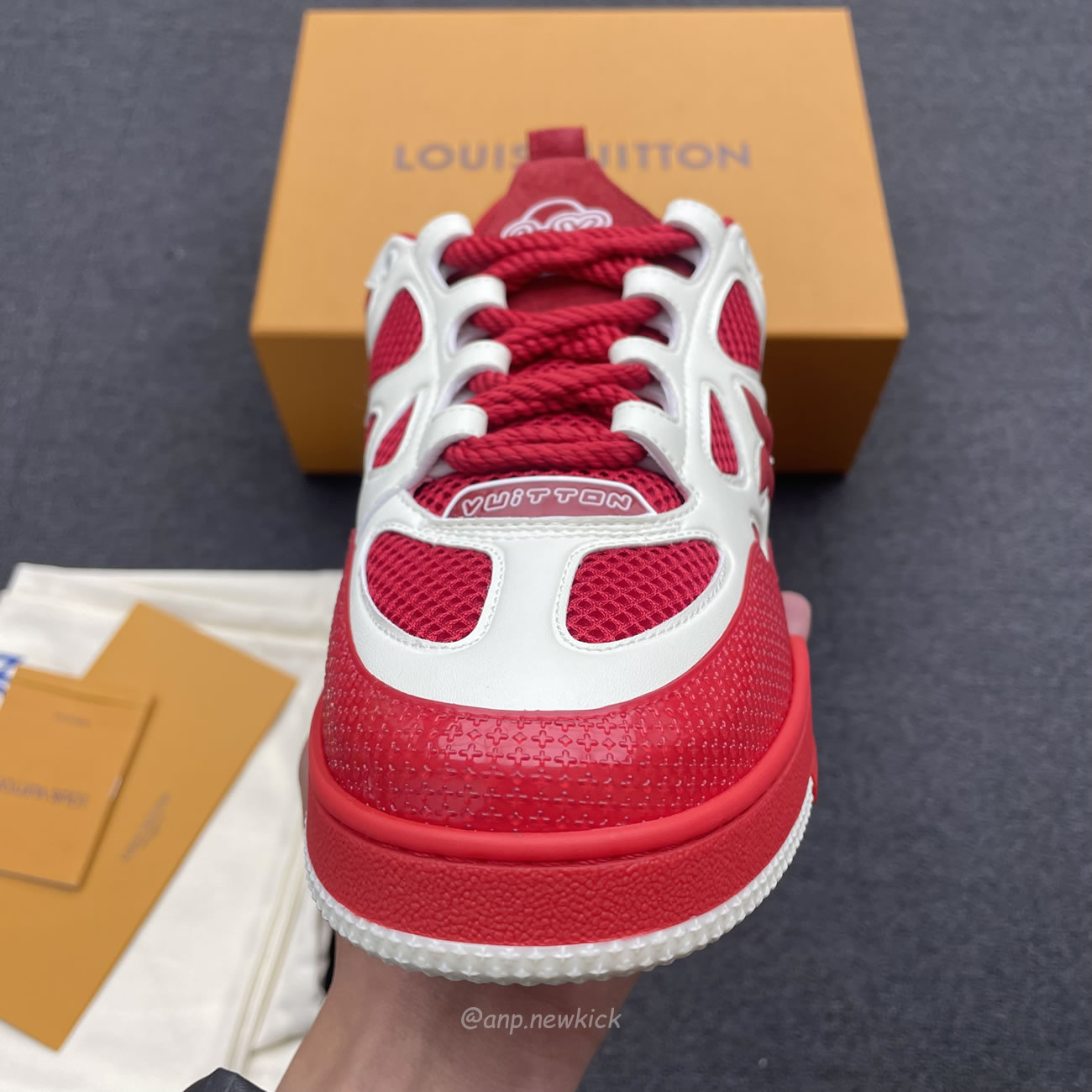Louis Vuitton Lv Skate Sneaker Red White 1aars5 (5) - www.newkick.org