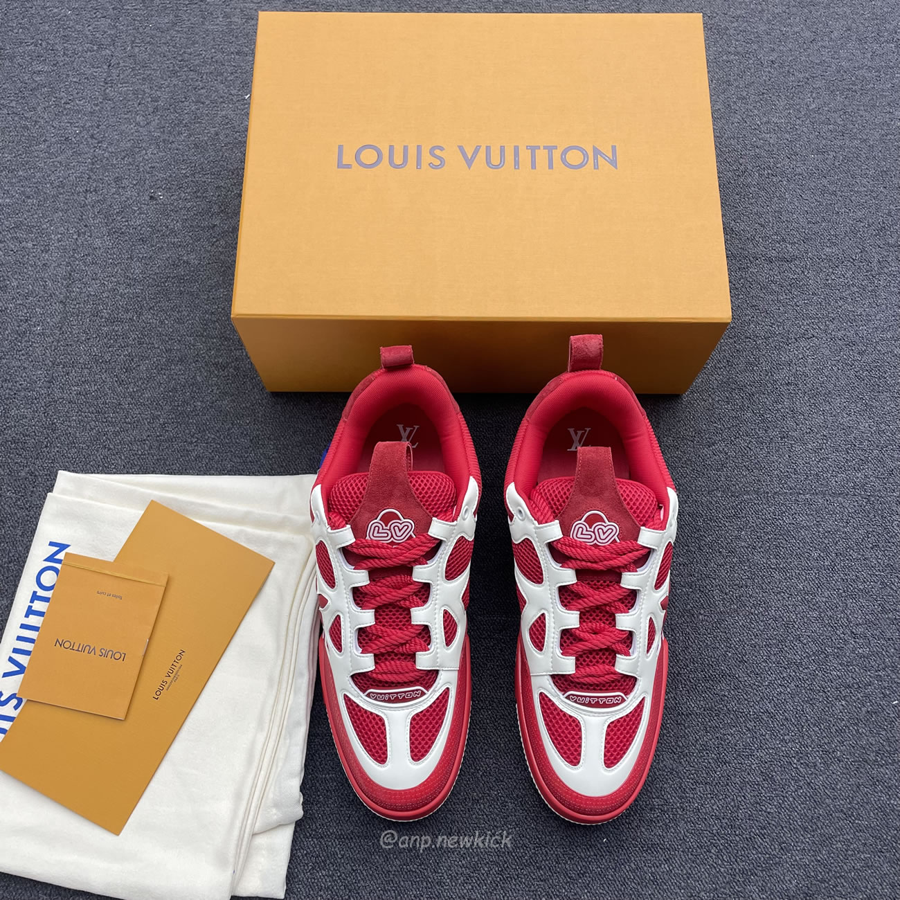 Louis Vuitton Lv Skate Sneaker Red White 1aars5 (7) - www.newkick.org
