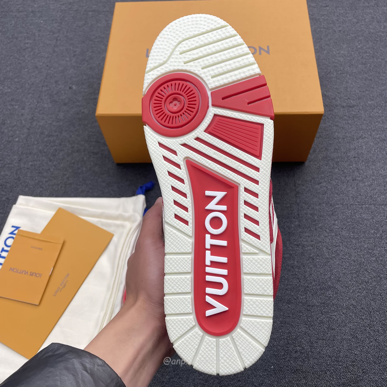Louis Vuitton Lv Skate Sneaker Red White 1aars5 (9) - www.newkick.org