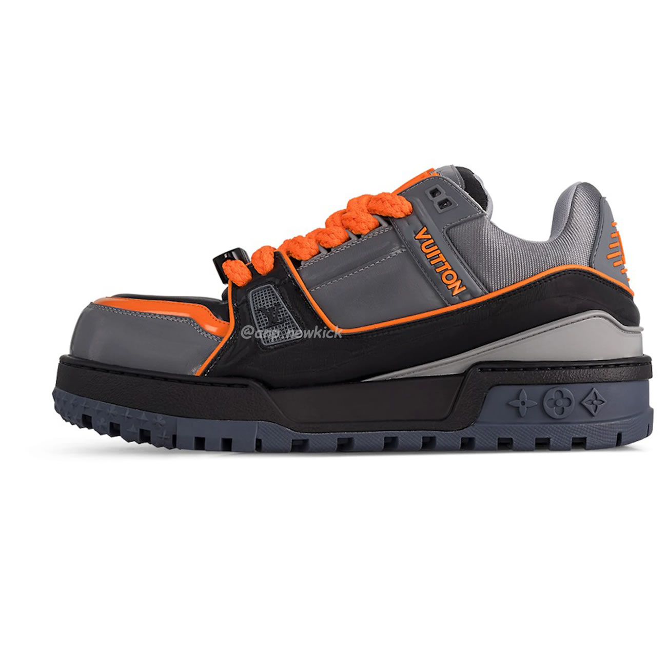Louis Vuitton Lv Trainer Maxi Black Orange Monogram 1acf6i (1) - www.newkick.org
