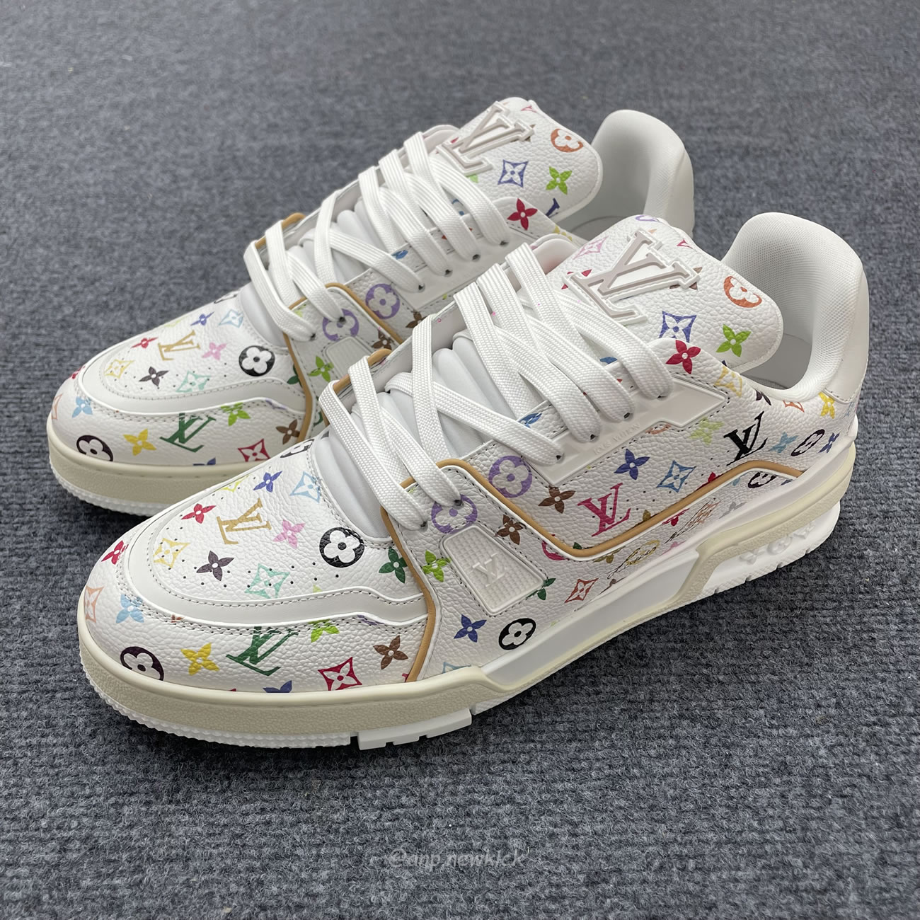 Louis Vuitton Lv Trainer Takashi Murakami White 1ahekg (8) - www.newkick.org