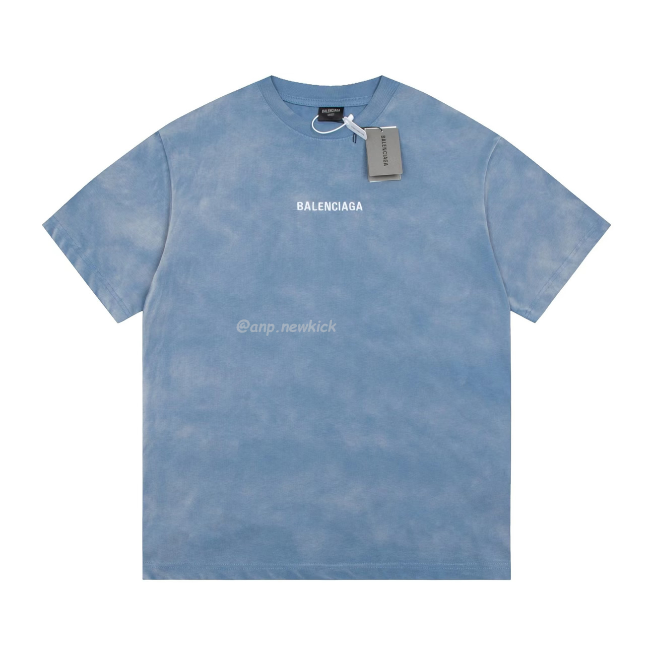 Balenciaga 24ss Letter Logo Printing Short Sleeve Retro T Shirt (1) - www.newkick.org