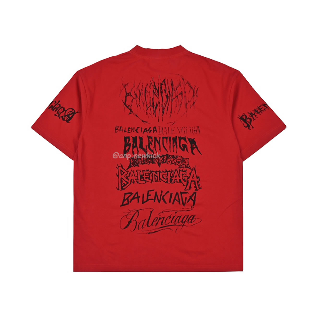 Balenciaga 24ss Gothic Printed Short Sleeves T Shirt (10) - www.newkick.org Balenciaga 24ss Gothic Printed Short Sleeves T Shirt (10) - www.newkick.org