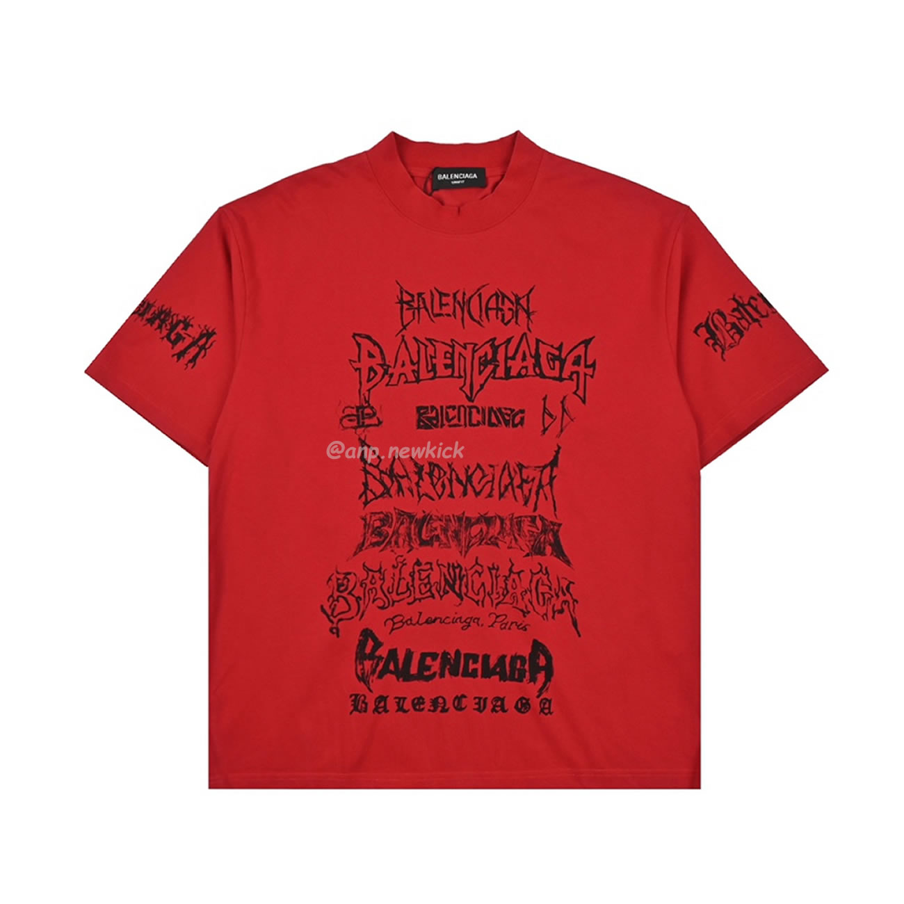 Balenciaga 24ss Gothic Printed Short Sleeves T Shirt (7) - www.newkick.org Balenciaga 24ss Gothic Printed Short Sleeves T Shirt (7) - www.newkick.org