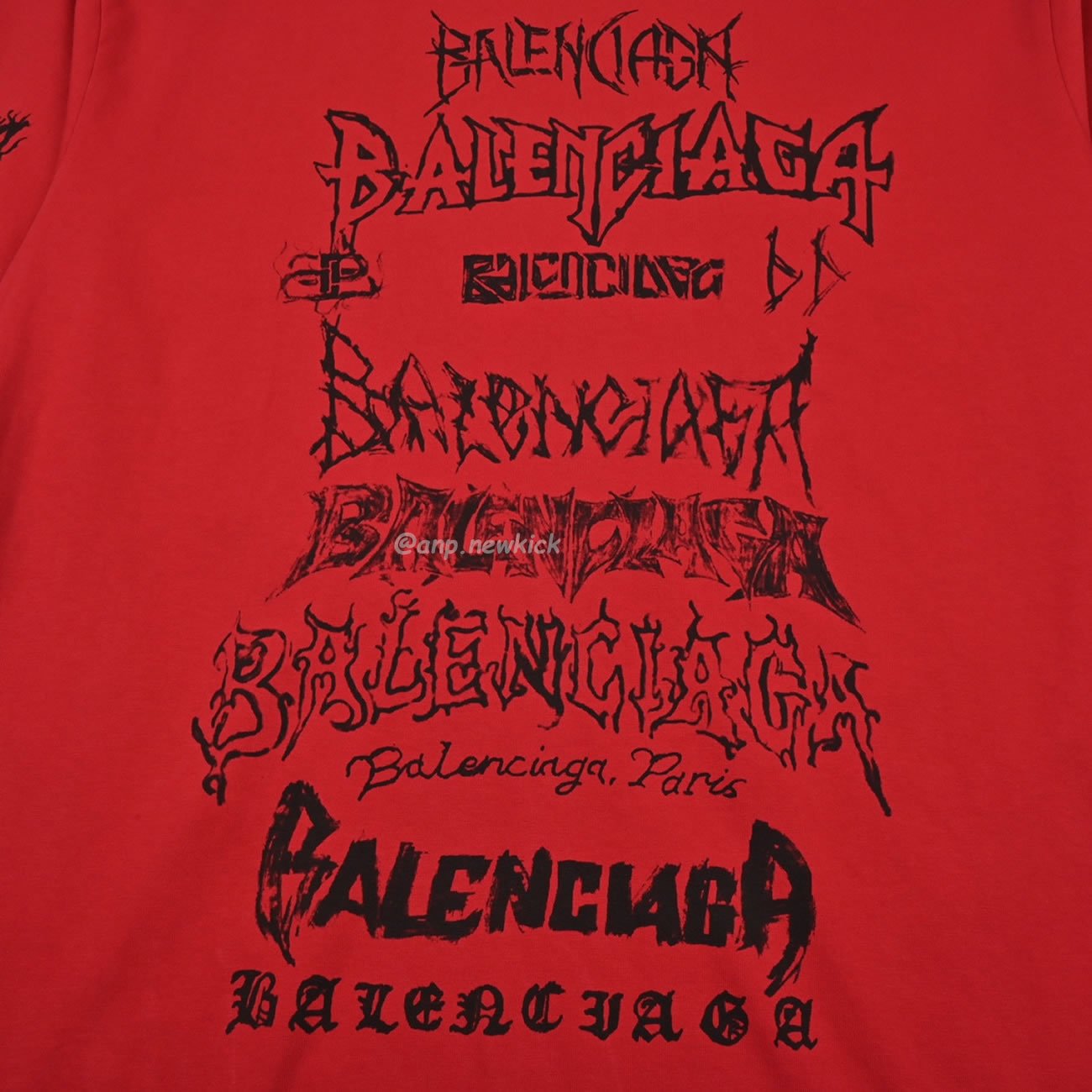 Balenciaga 24ss Gothic Printed Short Sleeves T Shirt (8) - www.newkick.org Balenciaga 24ss Gothic Printed Short Sleeves T Shirt (8) - www.newkick.org
