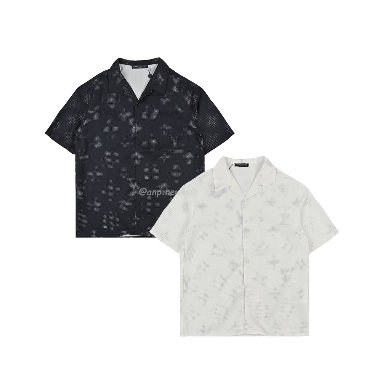 Louis Vuitton 24ss Old Flower Small Logo Short Sleeved Shirt (1) - www.newkick.org