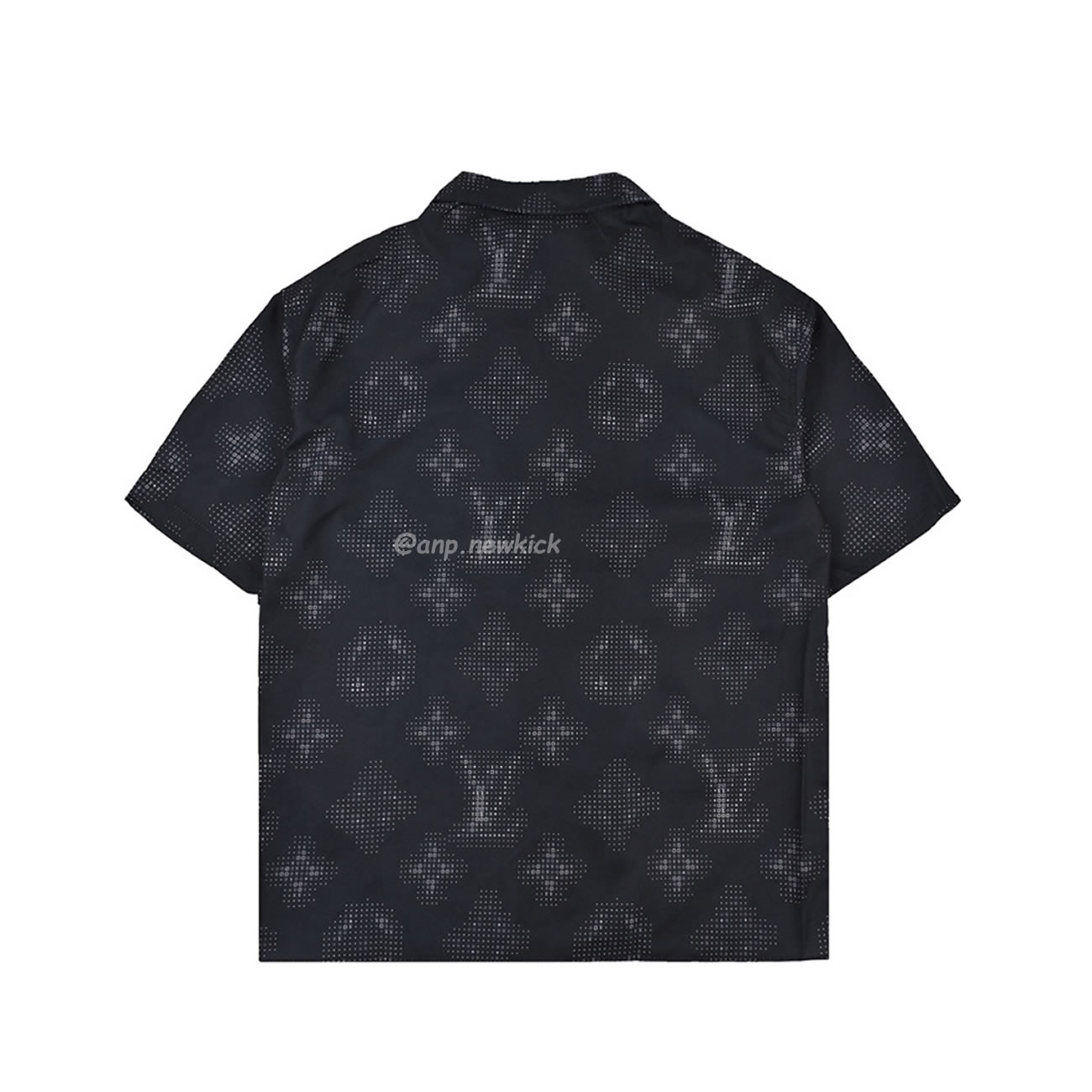Louis Vuitton 24ss Old Flower Small Logo Short Sleeved Shirt (2) - www.newkick.org
