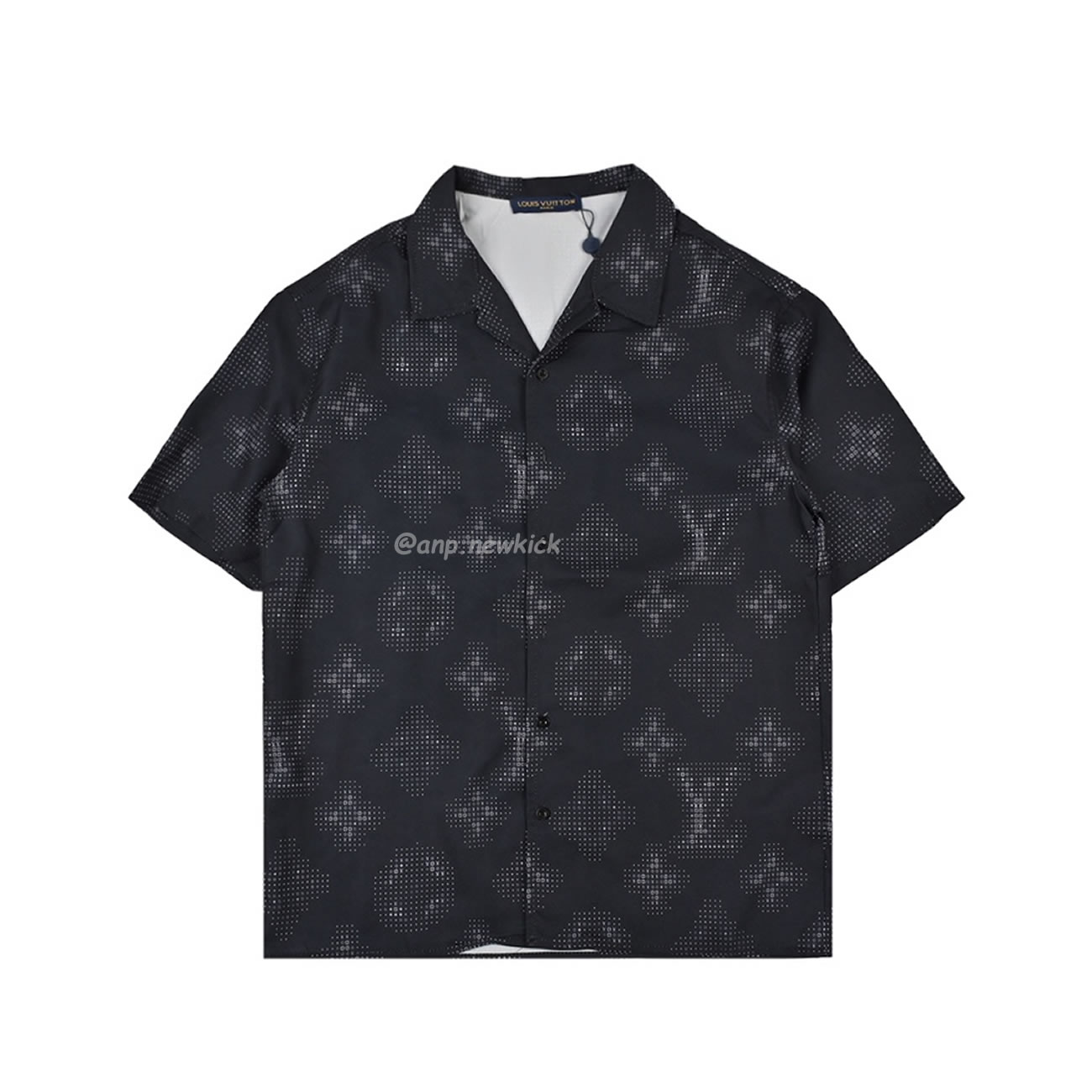 Louis Vuitton 24ss Old Flower Small Logo Short Sleeved Shirt (3) - www.newkick.org