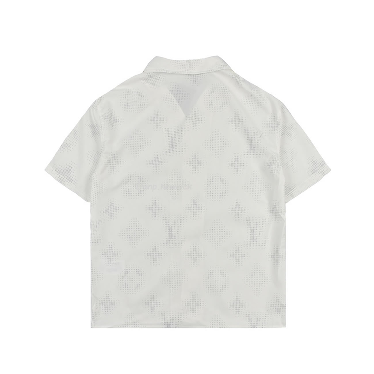 Louis Vuitton 24ss Old Flower Small Logo Short Sleeved Shirt (4) - www.newkick.org