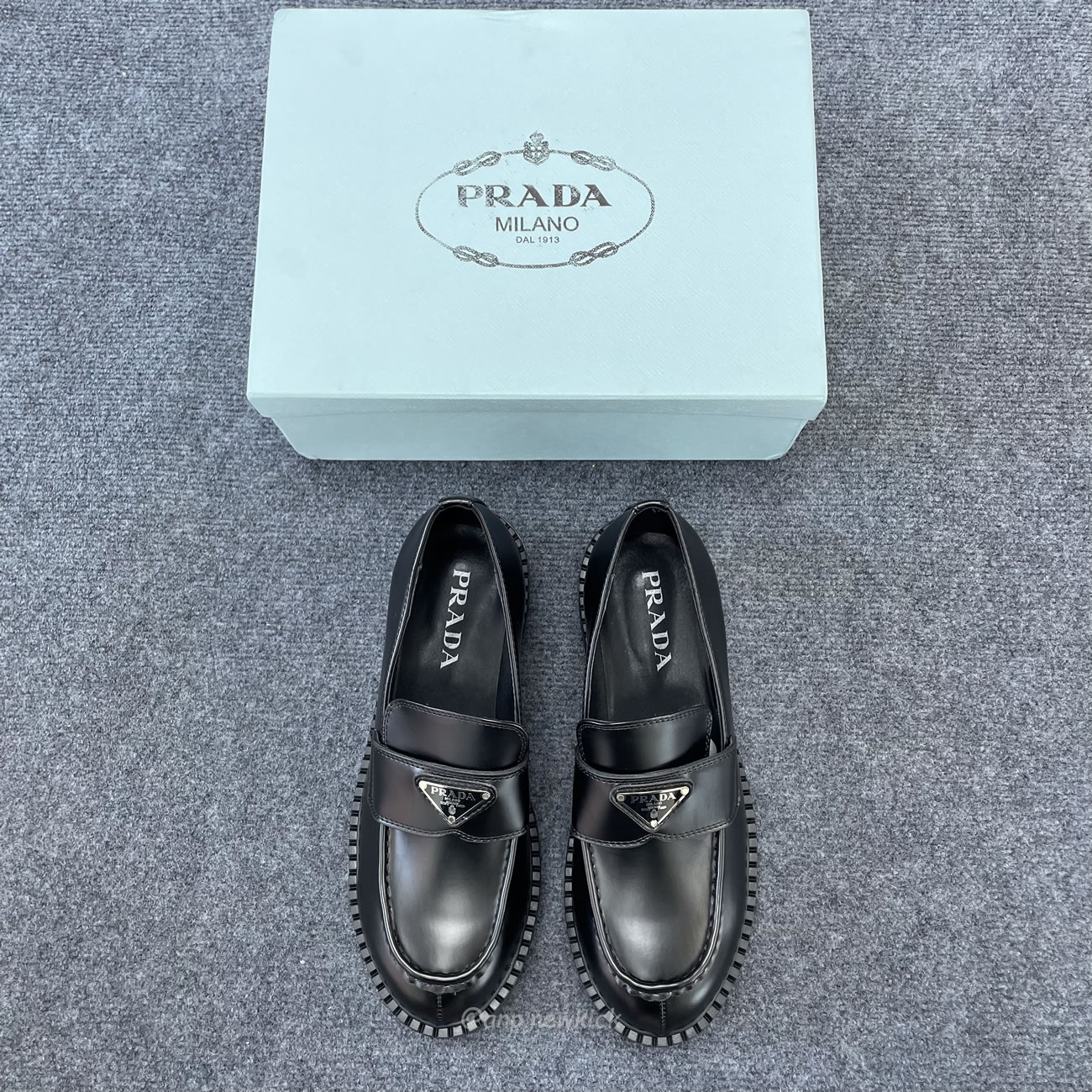 Prada 35mm Loafer Black Brushed Leather 2de127 055 F0002 (9) - www.newkick.org