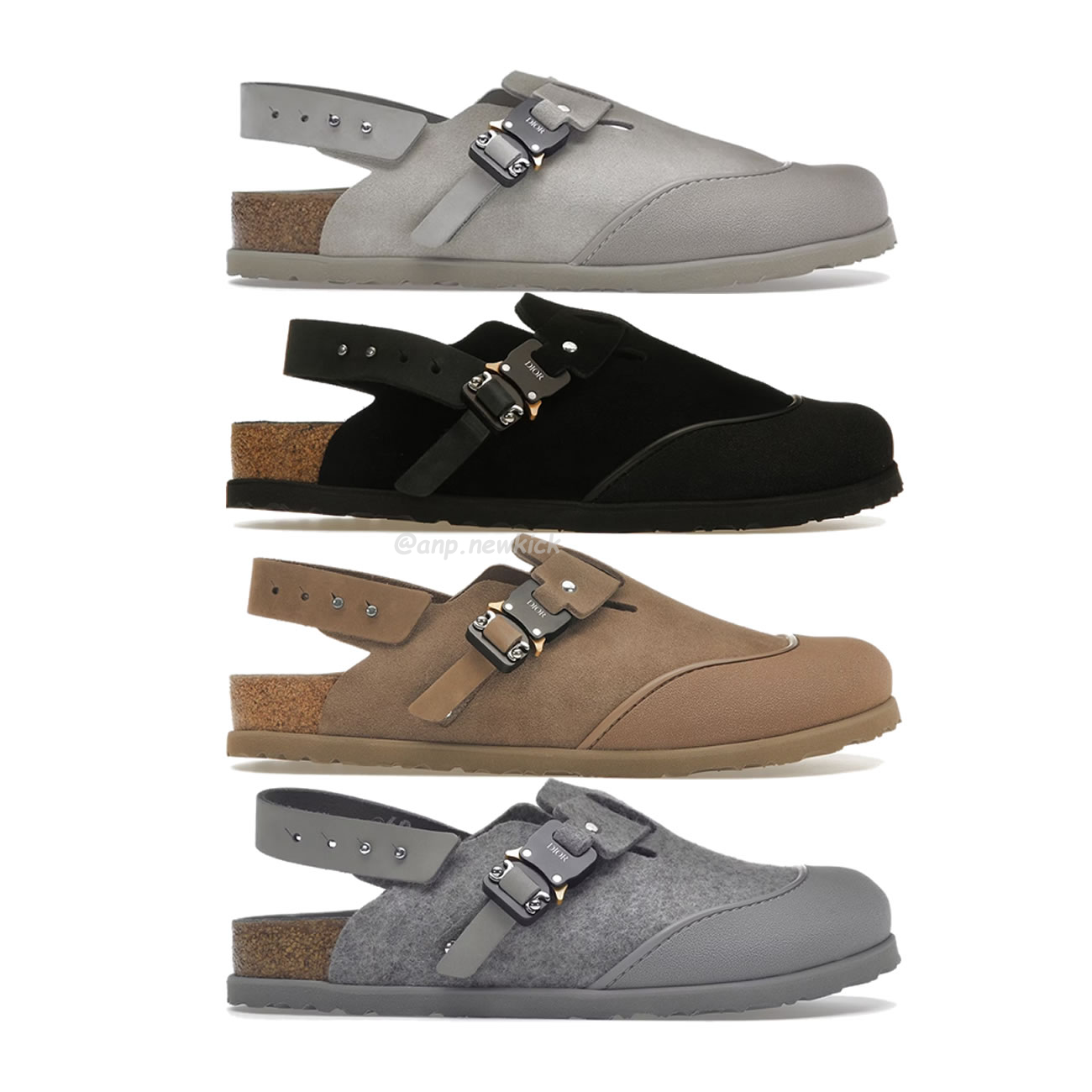 Dior By Birkenstock Tokio Mule Greige Grey Black Brown 3sa116zsd H700 (1) - www.newkick.org