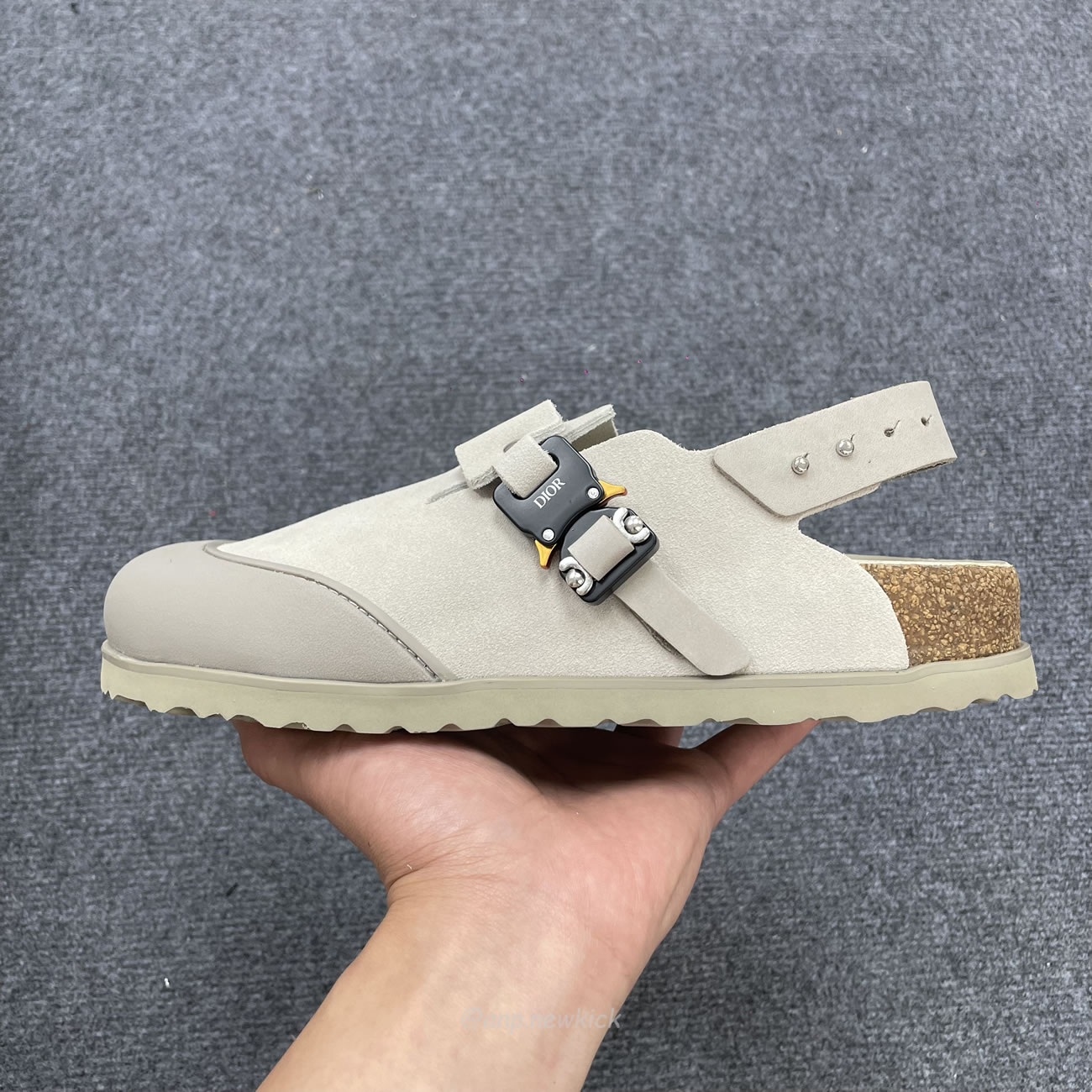 Dior By Birkenstock Tokio Mule Greige Grey Black Brown 3sa116zsd H700 (3) - www.newkick.org