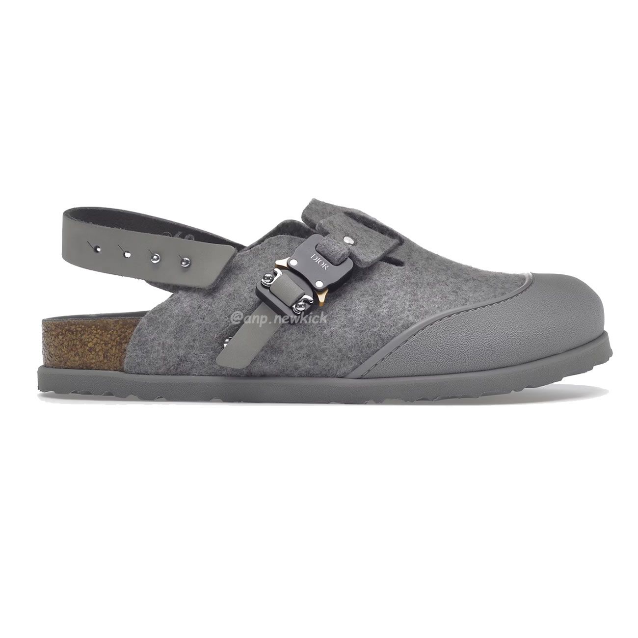 Dior By Birkenstock Tokio Mule Greige Grey Black Brown 3sa116zsd H700 (5) - www.newkick.org