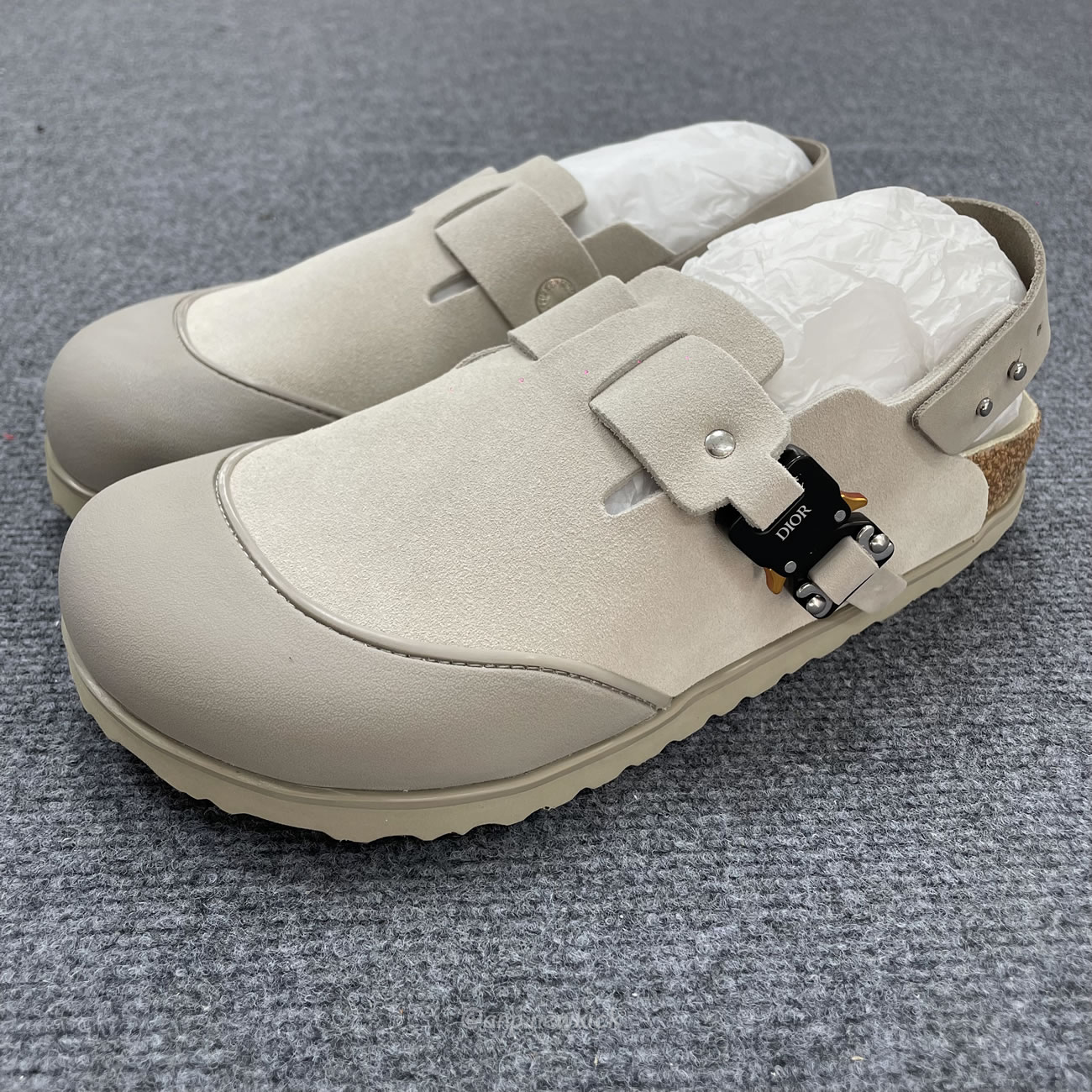 Dior By Birkenstock Tokio Mule Greige Grey Black Brown 3sa116zsd H700 (8) - www.newkick.org