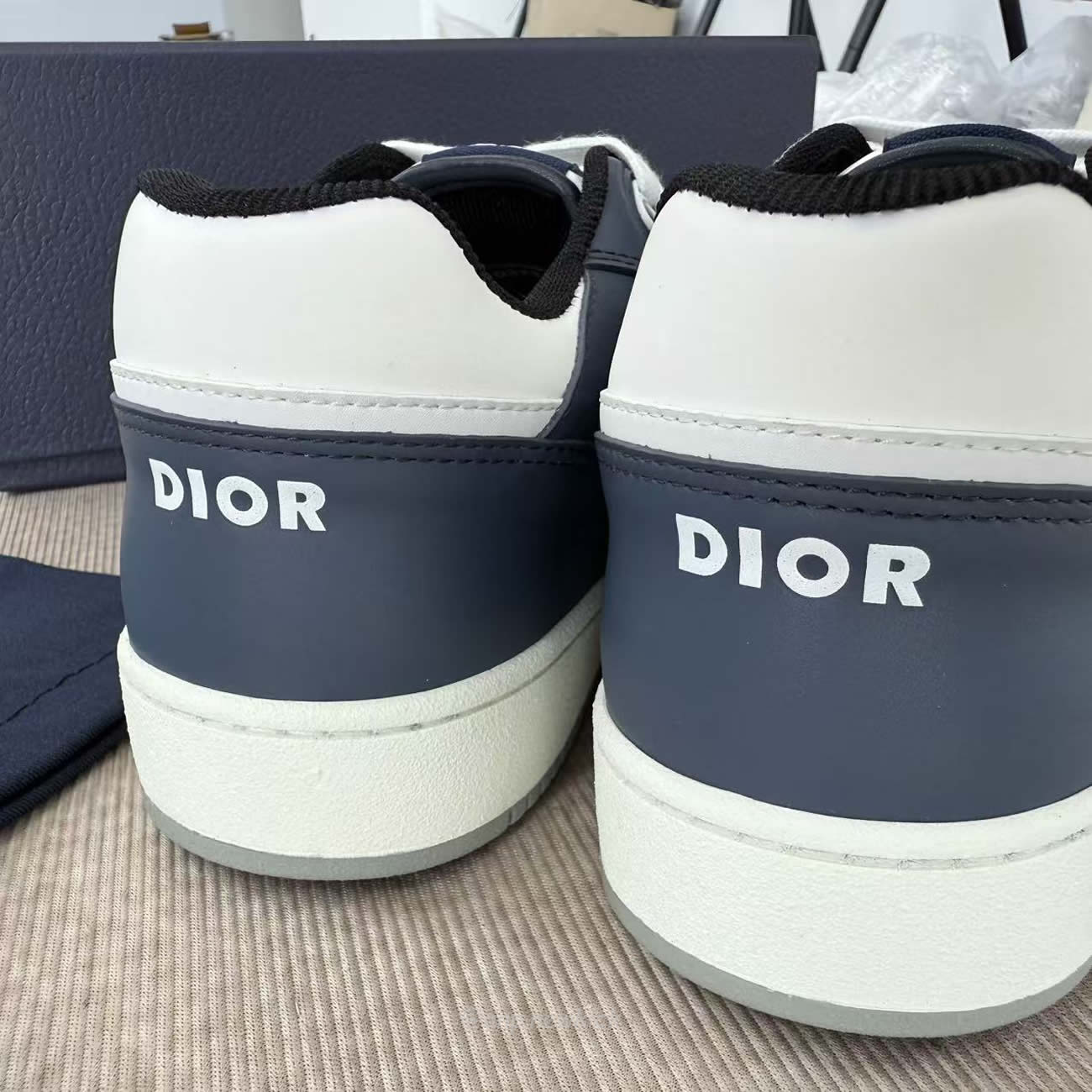 Dior B27 Low Blue Cream Dior Gray Beige Black Dior Oblique Jacquard 3sn272zir H568 (5) - www.newkick.org