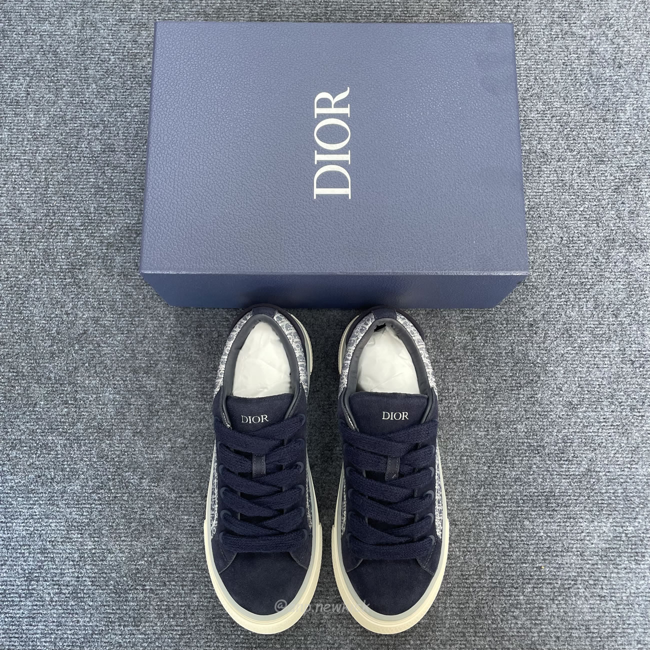 Dior B33 Sneaker Navy Blue Oblique Jacquard 3sn303zwn H559 (5) - www.newkick.org Dior B33 Sneaker Navy Blue Oblique Jacquard 3sn303zwn H559 (5) - www.newkick.org