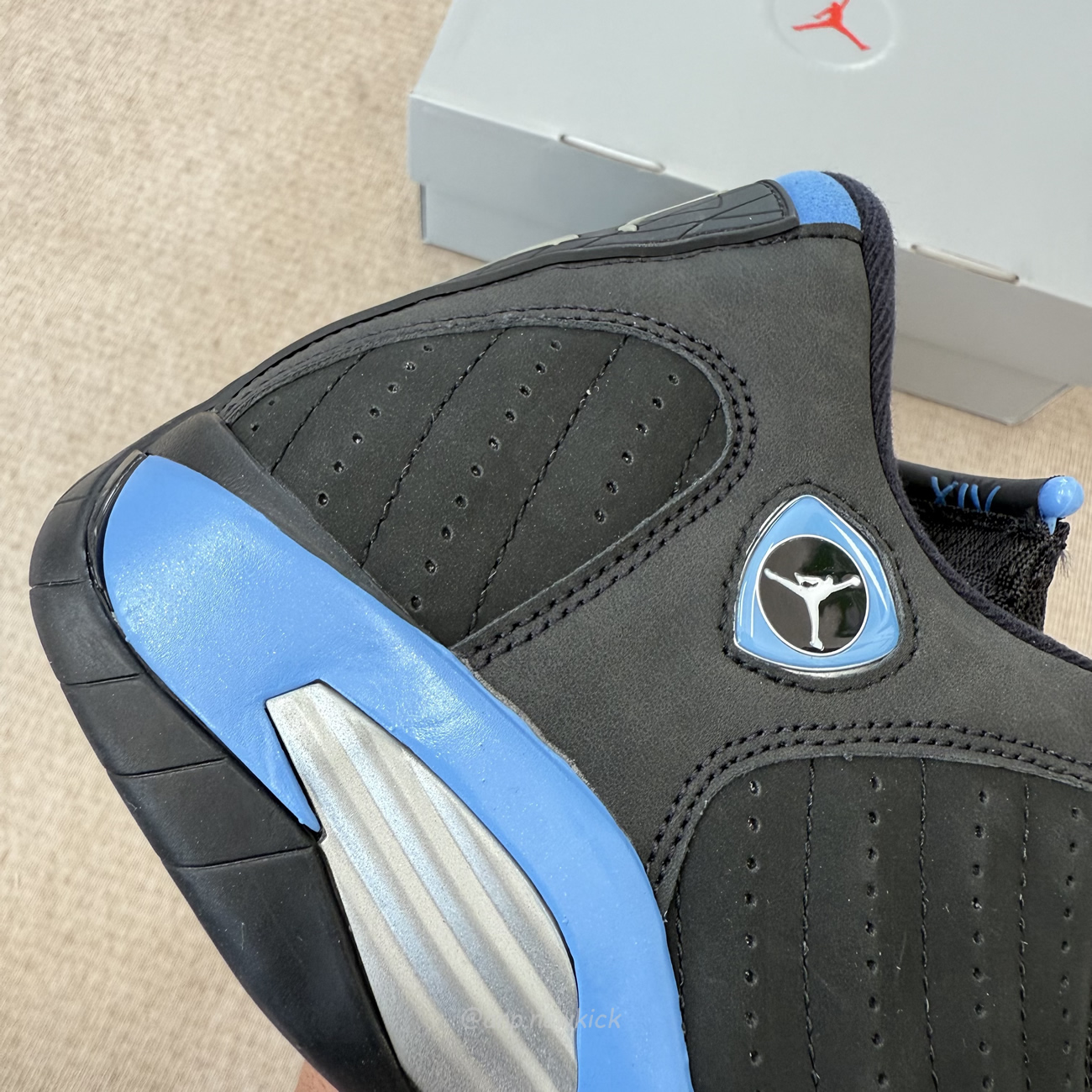 Air Jordan 14 Retro Black University Blue 487471 002 (5) - www.newkick.org