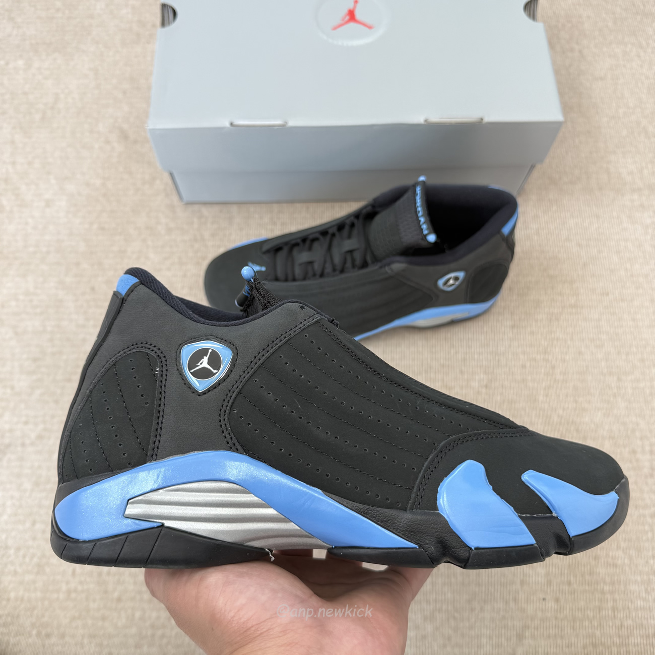 Air Jordan 14 Retro Black University Blue 487471 002 (7) - www.newkick.org