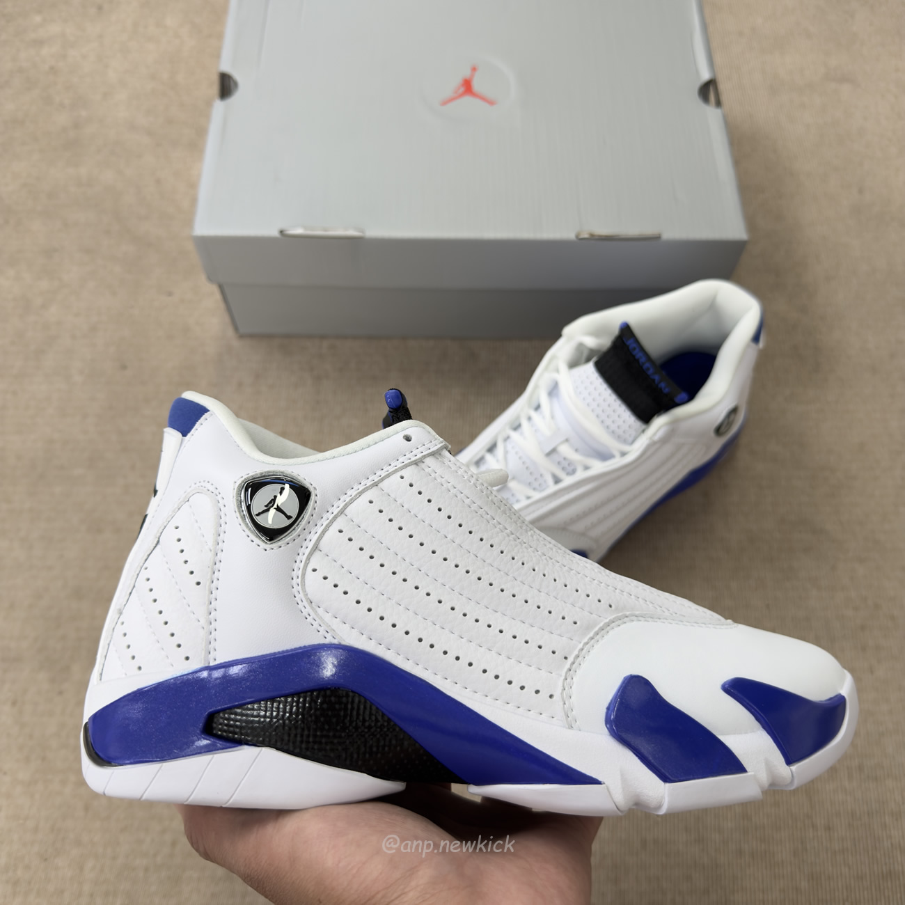 Air Jordan 14 Retro White Hyper Royal 487471 104 (11) - www.newkick.org