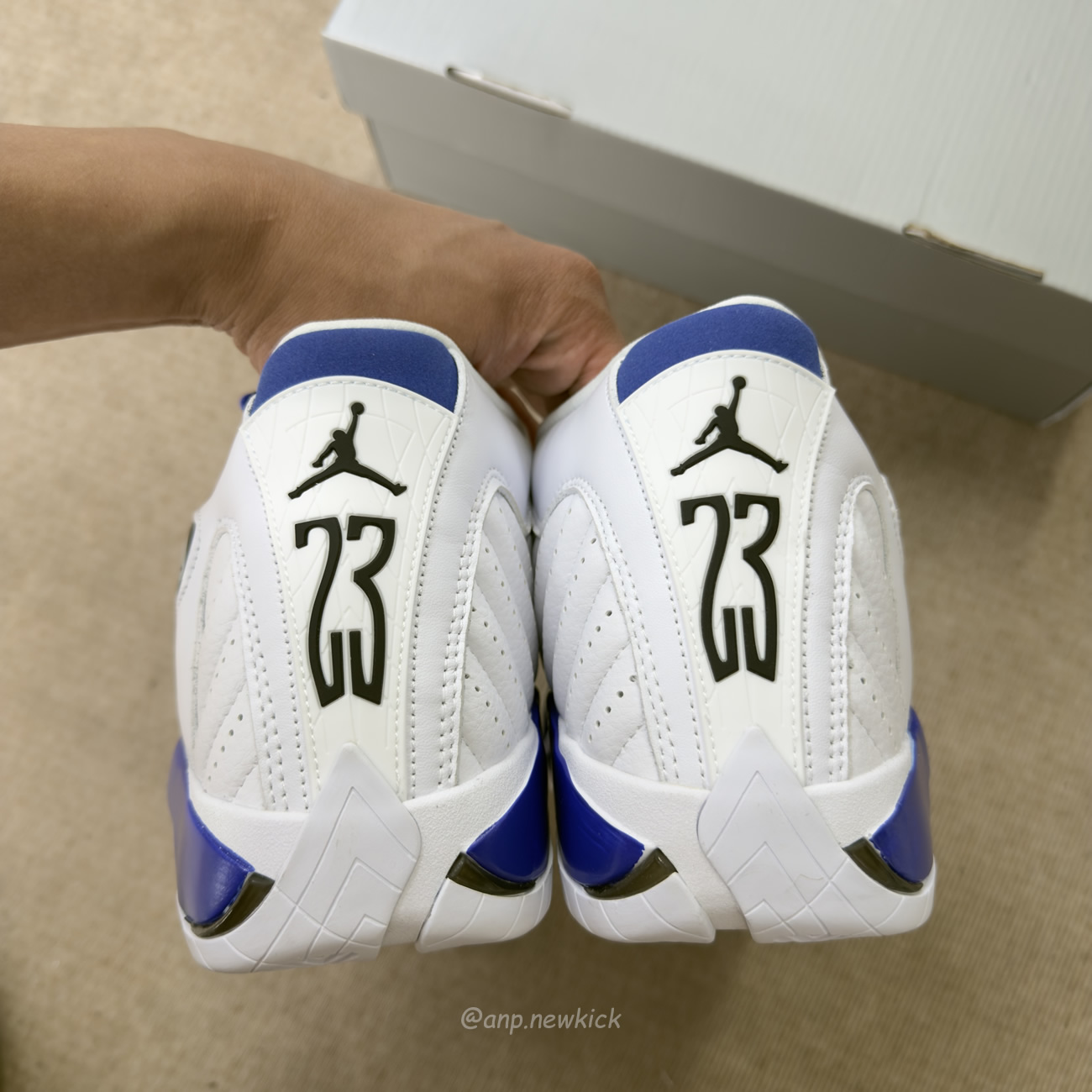 Air Jordan 14 Retro White Hyper Royal 487471 104 (12) - www.newkick.org