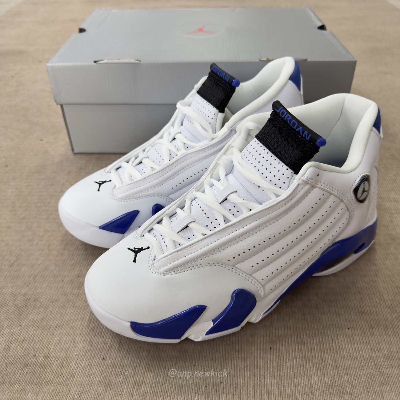 Air Jordan 14 Retro White Hyper Royal 487471 104 (3) - www.newkick.org