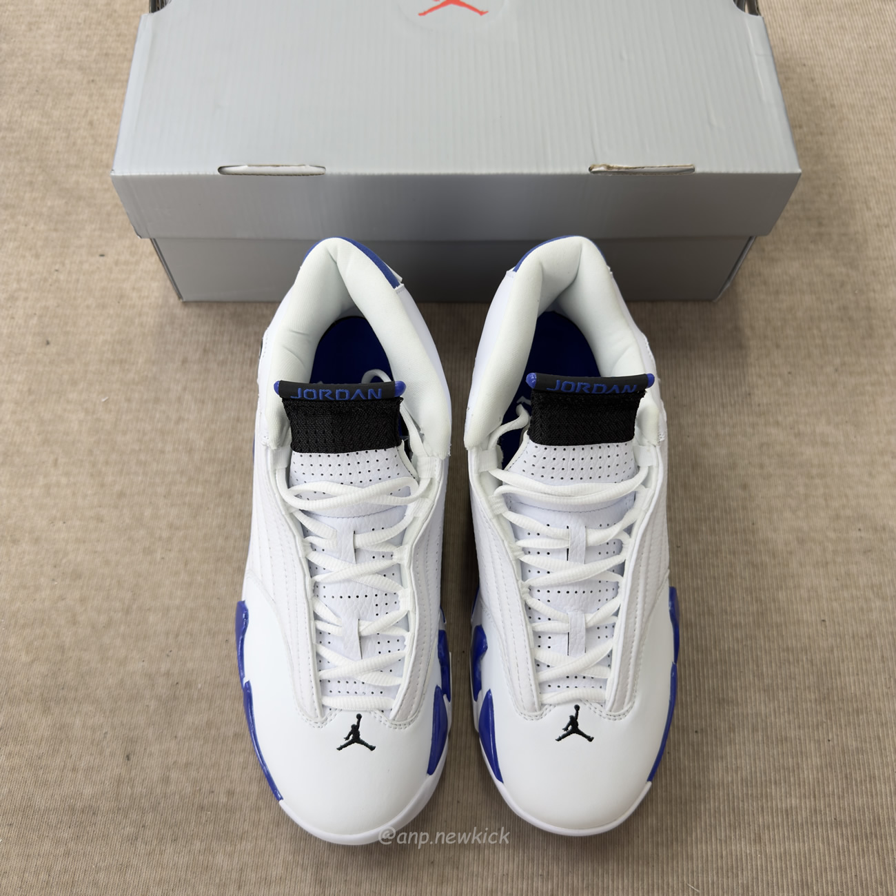 Air Jordan 14 Retro White Hyper Royal 487471 104 (5) - www.newkick.org