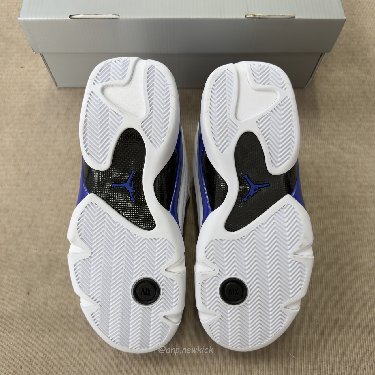 Air Jordan 14 Retro White Hyper Royal 487471 104 (7) - www.newkick.org