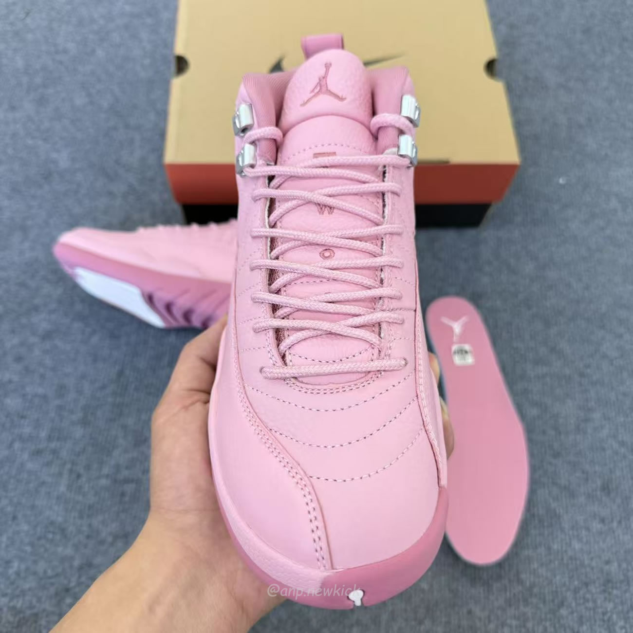 Air Jordan 12 Retropearl Pink Gs 510815 600 (6) - www.newkick.org