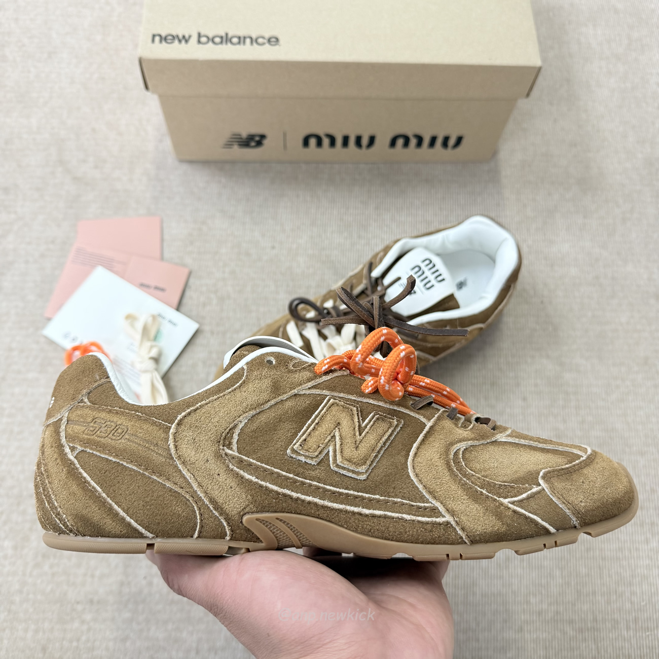 New Balance X Miu Miu 530 Sl Cinnamon 5e165e Z5o F0401 F D005 (14) - www.newkick.org