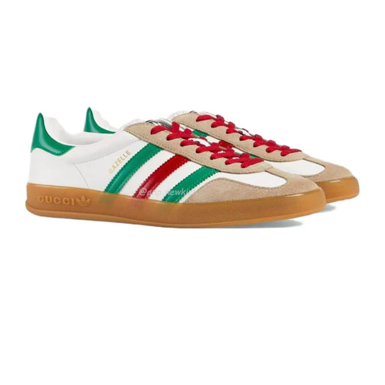 Adidas X Gucci Gazelle White Green Red 726487 Aaa43 9547 (4) - www.newkick.org Adidas X Gucci Gazelle White Green Red 726487 Aaa43 9547 (4) - www.newkick.org