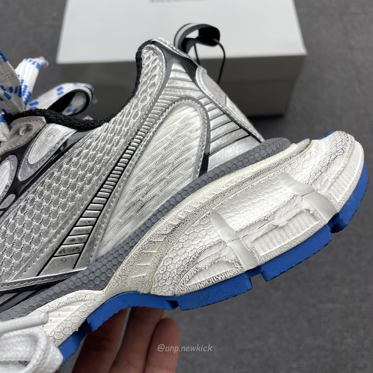Balenciaga 3xl Trainer Grey White Blue 734731 W3xl7 1214 (10) - www.newkick.org Balenciaga 3xl Trainer Grey White Blue 734731 W3xl7 1214 (10) - www.newkick.org