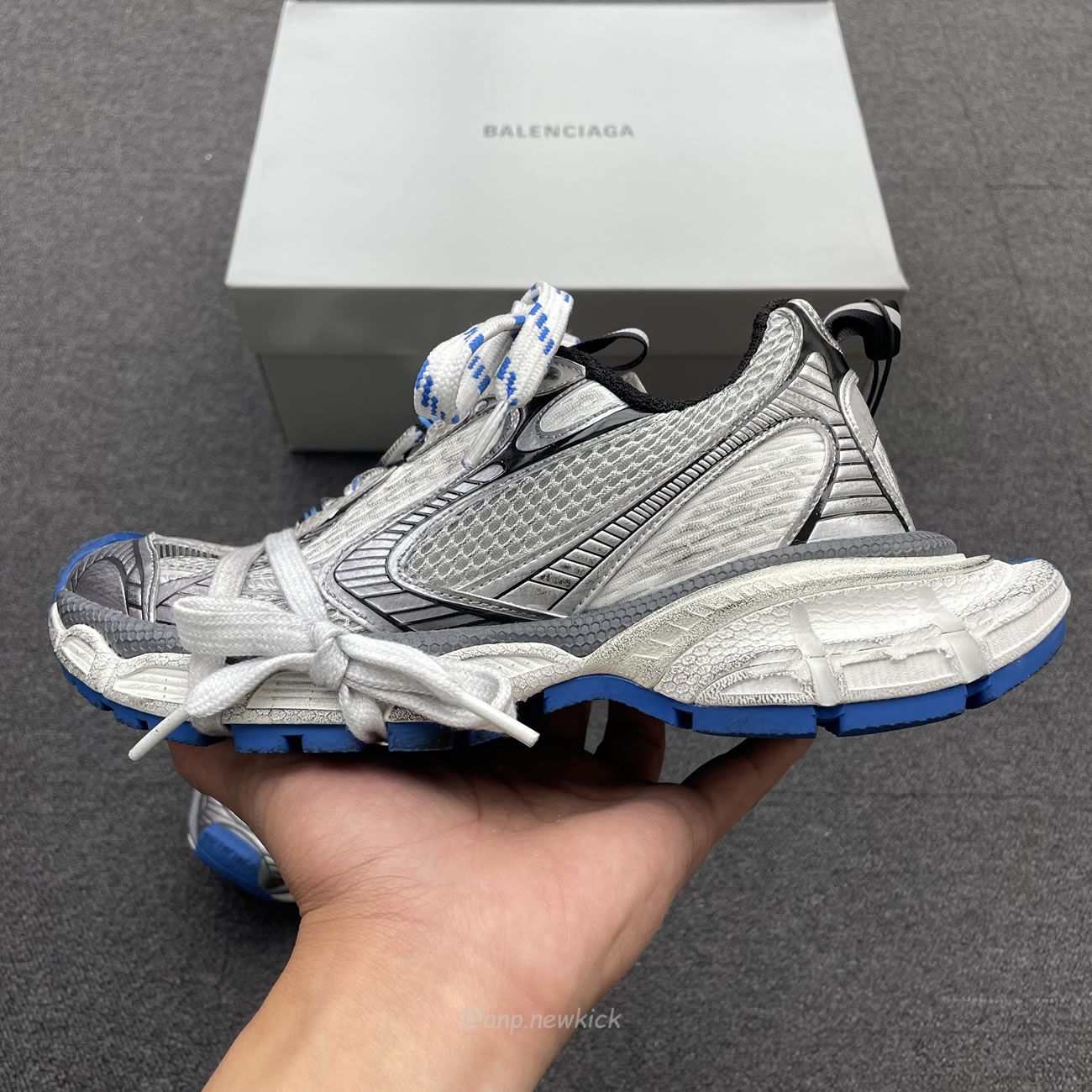Balenciaga 3xl Trainer Grey White Blue 734731 W3xl7 1214 (3) - www.newkick.org Balenciaga 3xl Trainer Grey White Blue 734731 W3xl7 1214 (3) - www.newkick.org