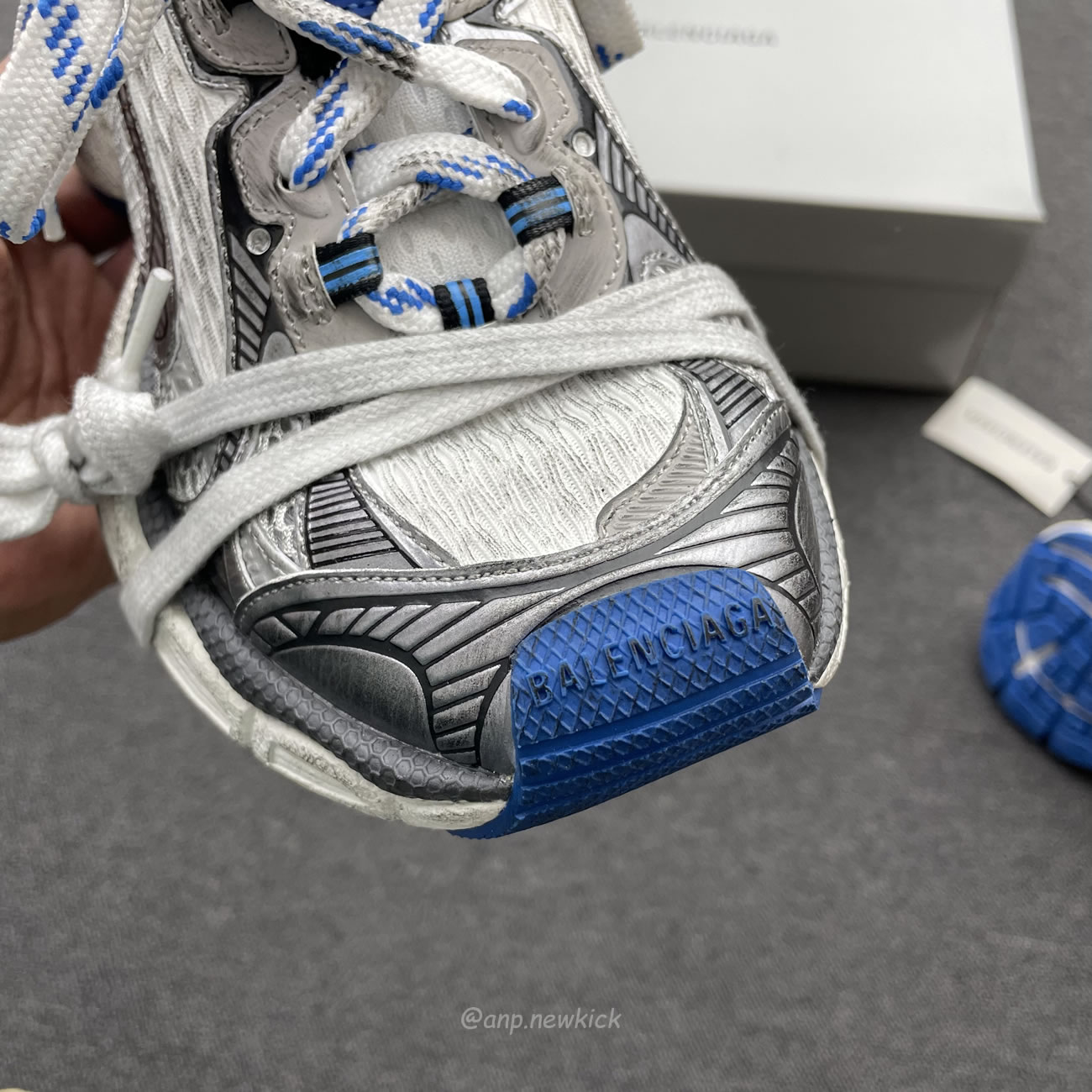 Balenciaga 3xl Trainer Grey White Blue 734731 W3xl7 1214 (4) - www.newkick.org Balenciaga 3xl Trainer Grey White Blue 734731 W3xl7 1214 (4) - www.newkick.org