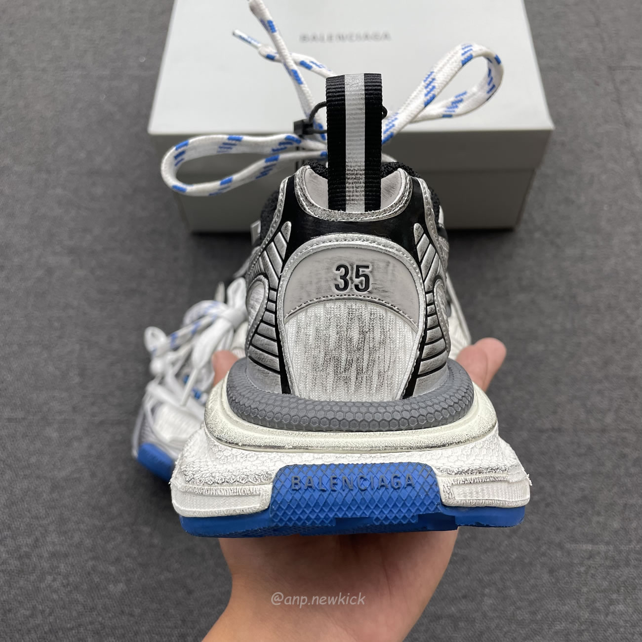 Balenciaga 3xl Trainer Grey White Blue 734731 W3xl7 1214 (6) - www.newkick.org Balenciaga 3xl Trainer Grey White Blue 734731 W3xl7 1214 (6) - www.newkick.org