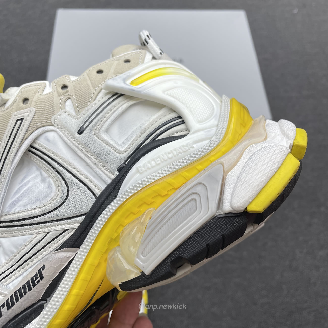 Balenciaga Runner Nylon Grey White Yellow Womens 772774 W3rny 9170 (4) - www.newkick.org Balenciaga Runner Nylon Grey White Yellow Womens 772774 W3rny 9170 (4) - www.newkick.org