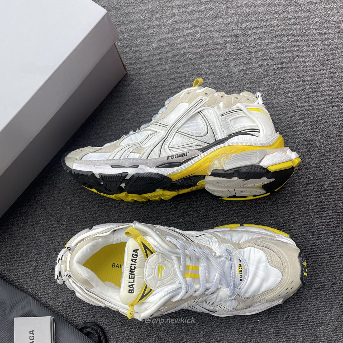 Balenciaga Runner Nylon Grey White Yellow Womens 772774 W3rny 9170 (6) - www.newkick.org Balenciaga Runner Nylon Grey White Yellow Womens 772774 W3rny 9170 (6) - www.newkick.org